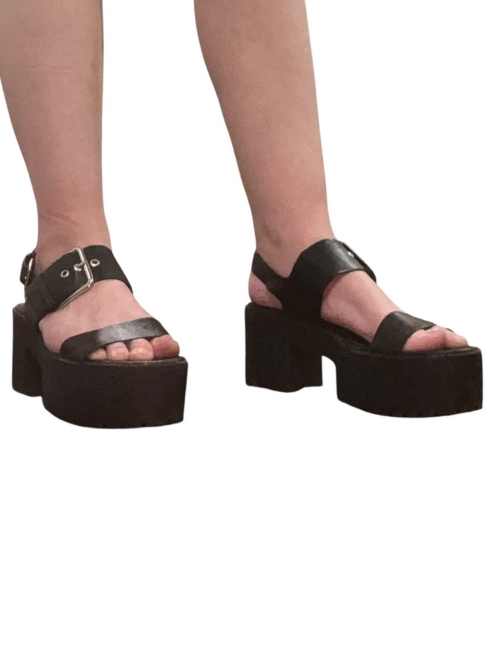 ASOS Black Chunky Platform Sandals